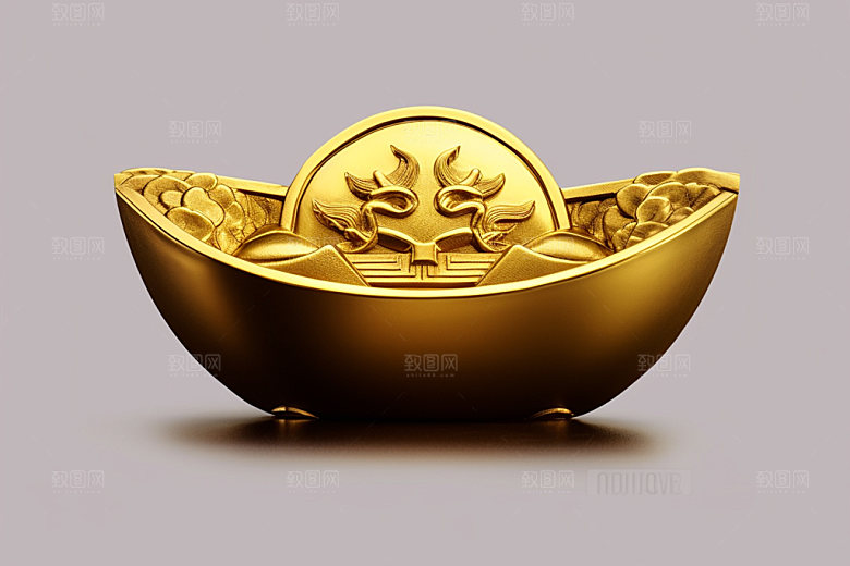 金元宝财富吉祥元素