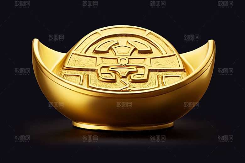 金元宝立体春节元素