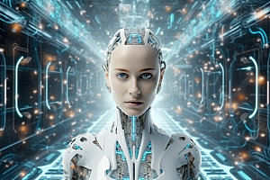 机器人克隆人AI科技模型