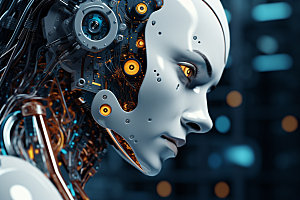 机器人人工智能AI科技模型