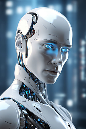 机器人克隆人AI科技模型