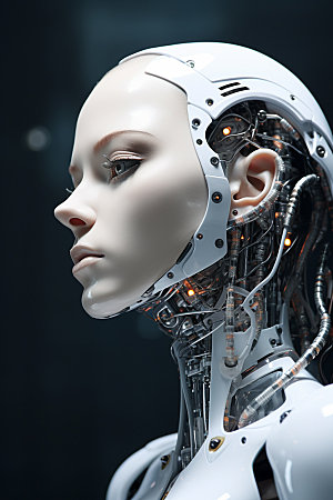 机器人AI科技人物模型