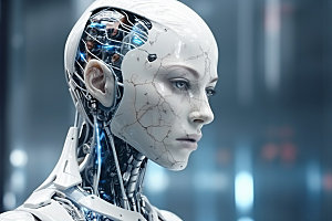 机器人人工智能科幻模型