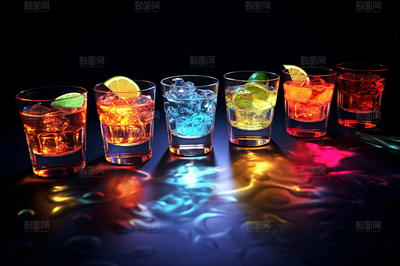 鸡尾酒调酒洋酒摄影图
