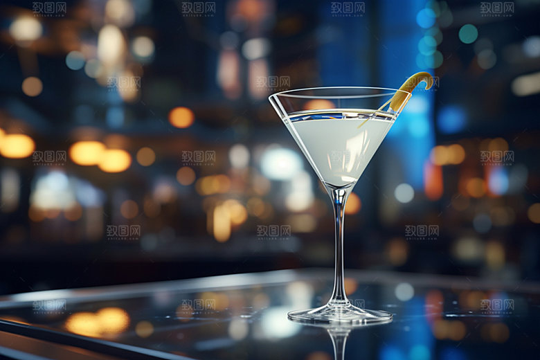 鸡尾酒调酒品酒摄影图