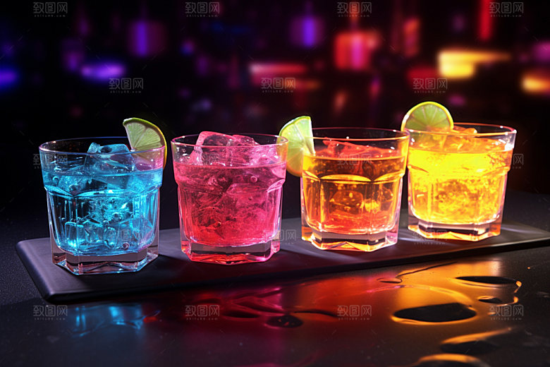 鸡尾酒品酒酒吧摄影图