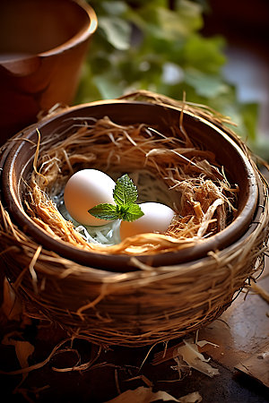鸡蛋高清鸟蛋摄影图