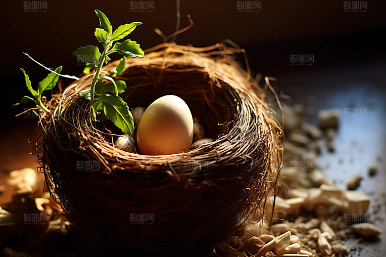 鸡蛋高清鸟蛋摄影图