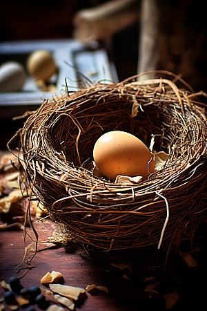 鸡蛋农场高清摄影图