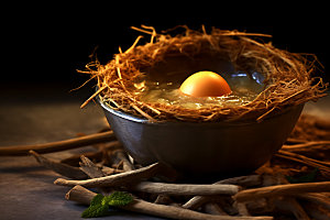 鸡蛋饲养农场摄影图