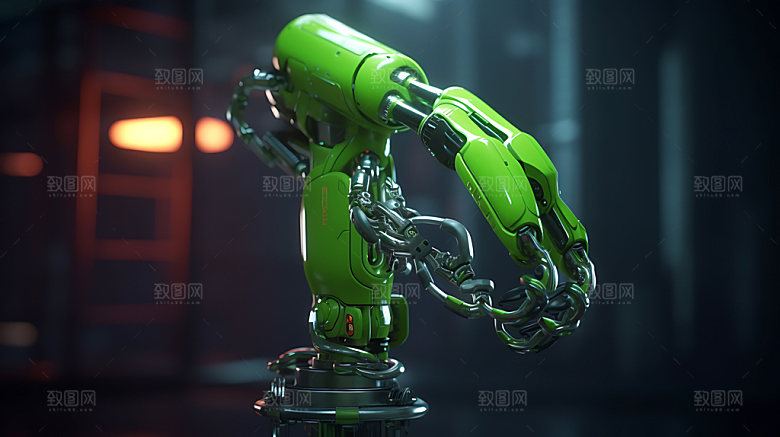 机械臂3D科技效果图