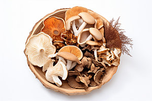 菌菇拼盘素菜火锅食材摄影图