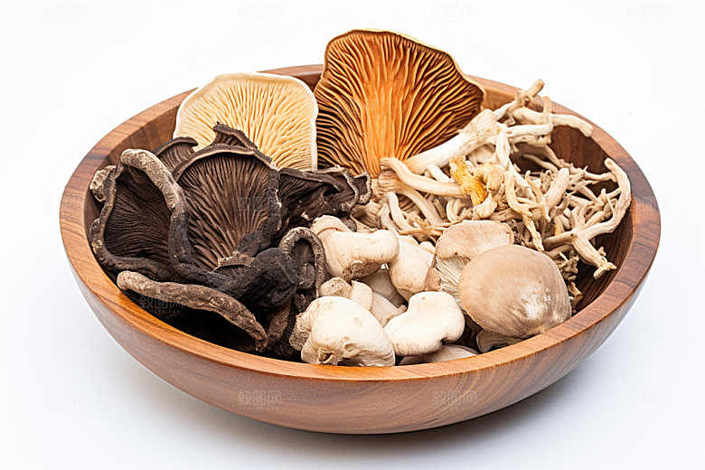 菌菇拼盘野味蔬菜摄影图