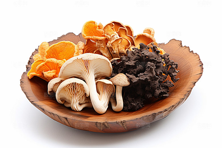 菌菇拼盘素菜火锅食材摄影图