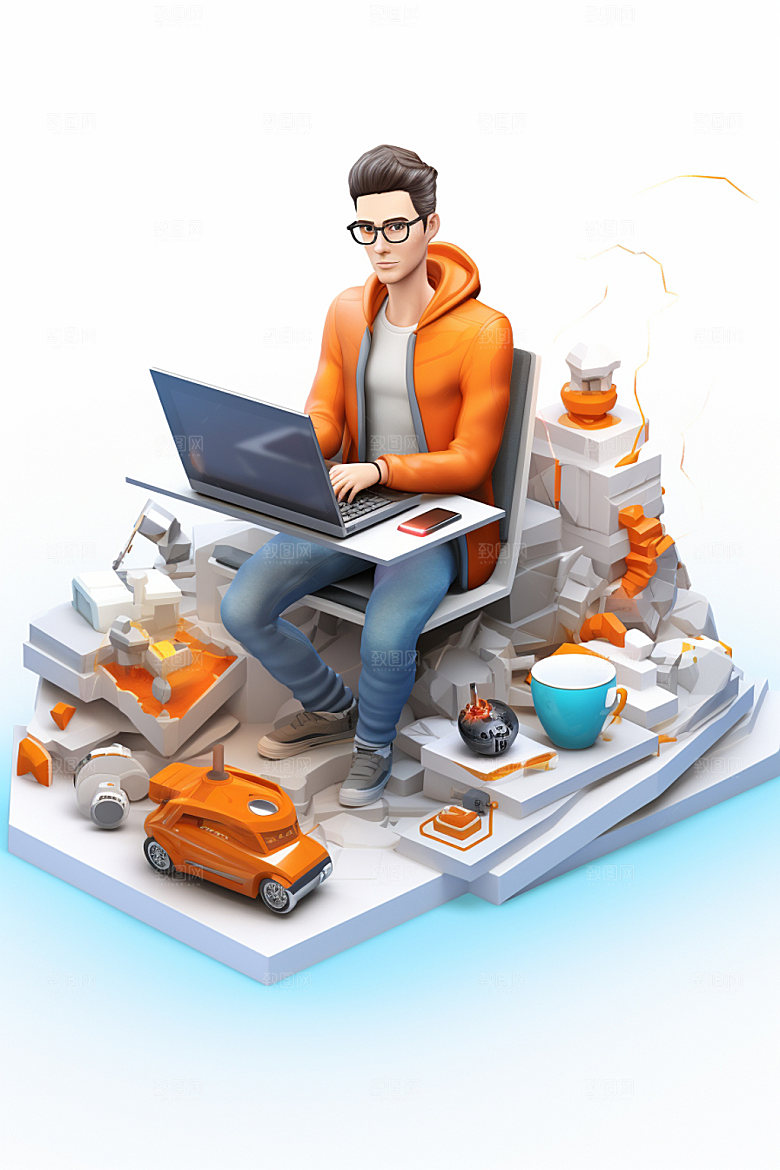 程序员工作网络人物模型