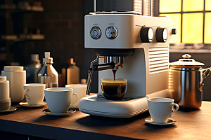 咖啡机模型高清效果图