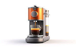 咖啡机模型厨房用具效果图