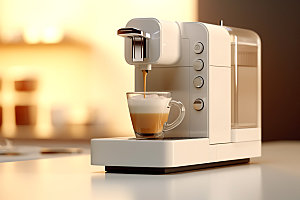 咖啡机咖啡制作电器效果图