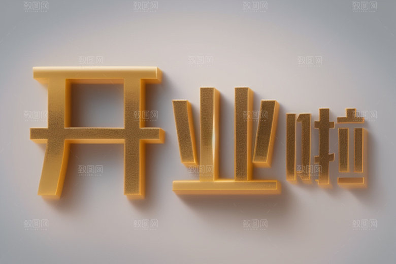 开业饭店创意艺术字