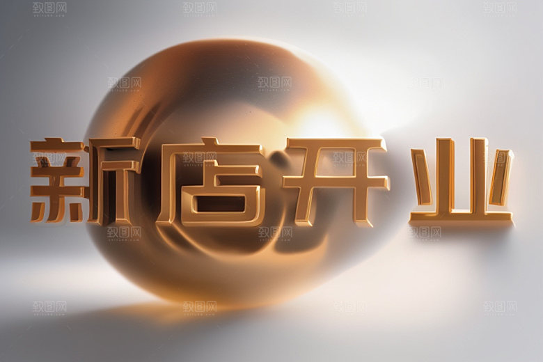 开业设计创意艺术字