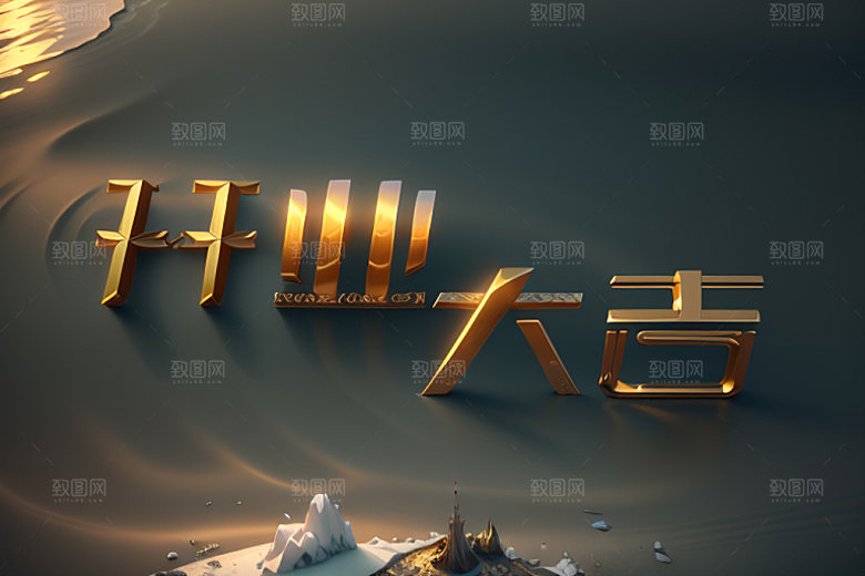 开业创意商场艺术字