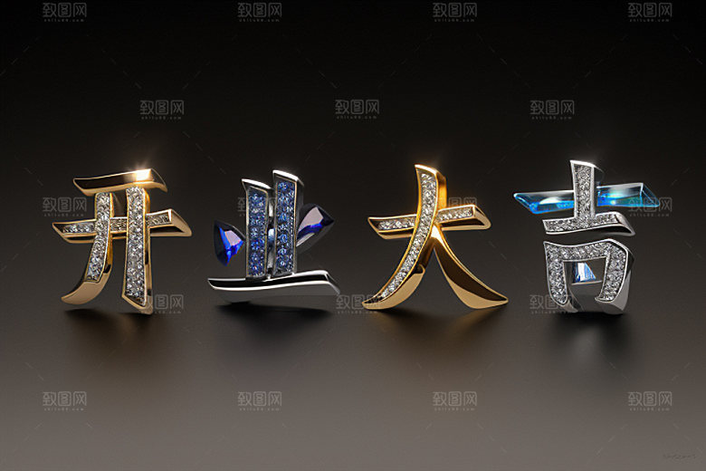 开业设计商场艺术字