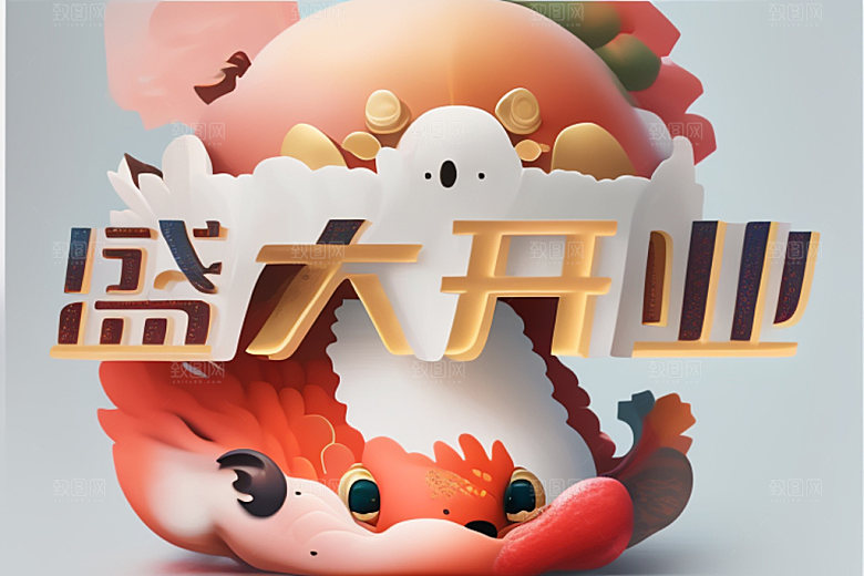 开业店铺立体艺术字