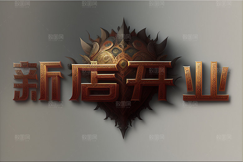 开业商场设计艺术字