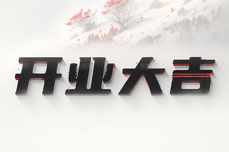 开业商场3D艺术字