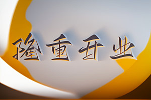 开业立体饭店艺术字