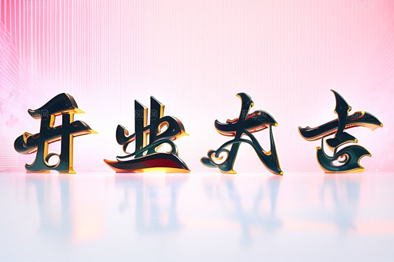 开业商场创意艺术字