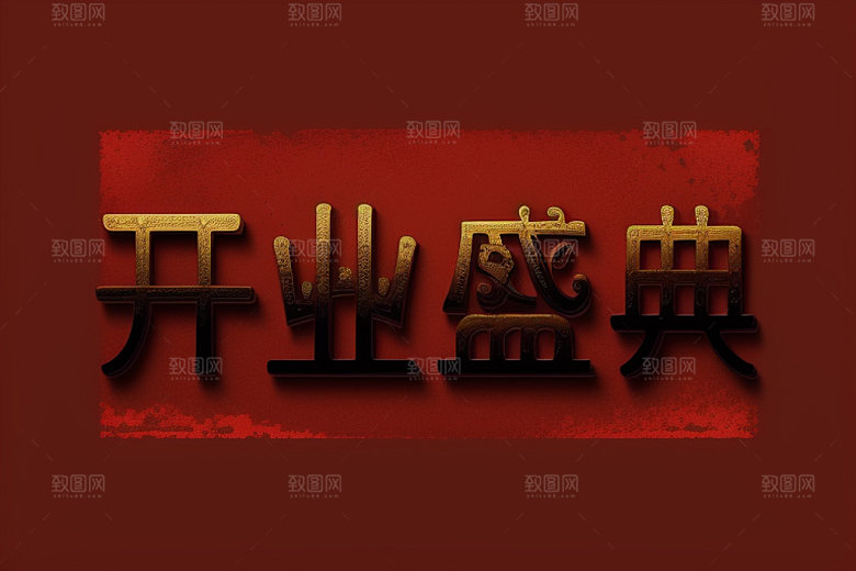 开业饭店创意艺术字