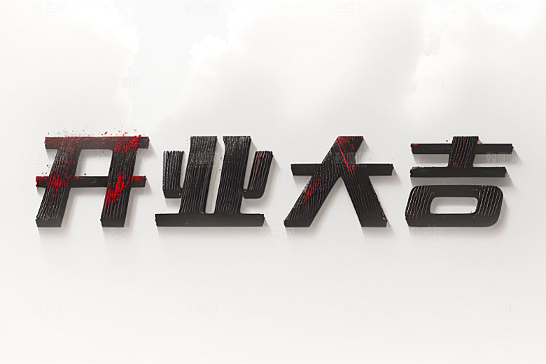 开业创意设计艺术字