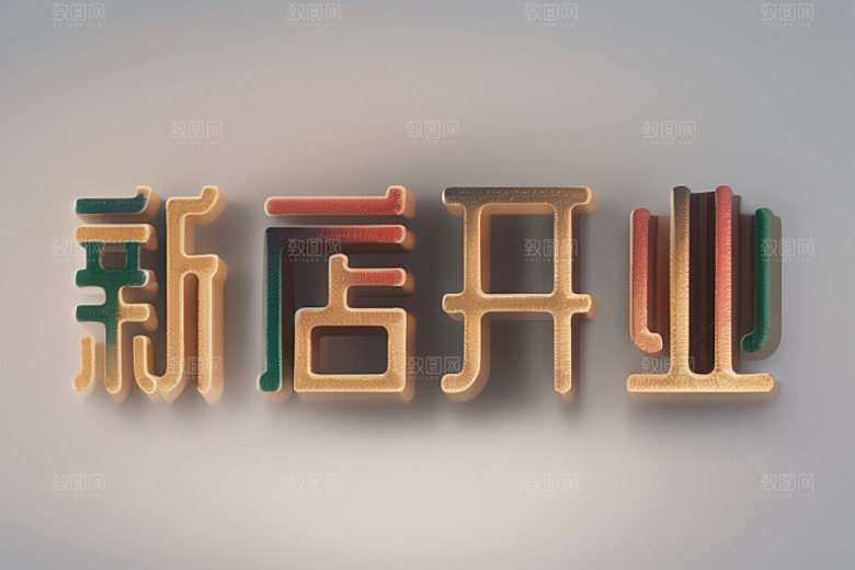 开业店铺创意艺术字