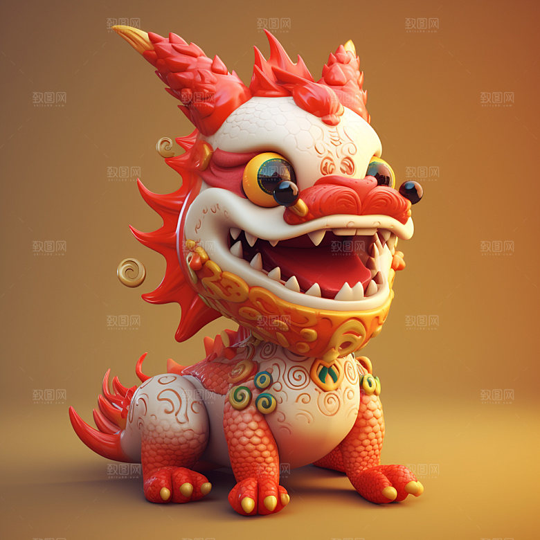 卡通龙龙年中国龙素材
