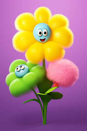 感恩节气球花朵花卉花束矢量元素