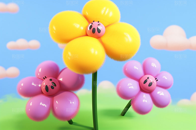 感恩节模型素材母亲节矢量元素