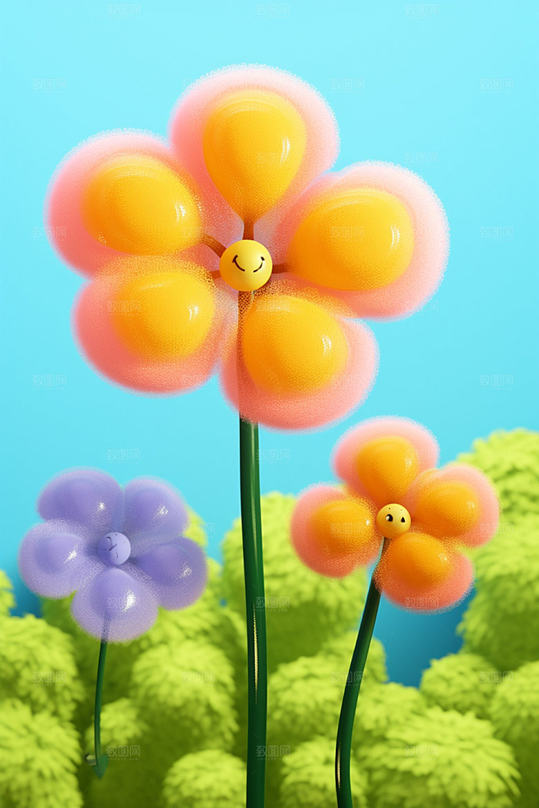 感恩节可爱卡通母亲节矢量元素