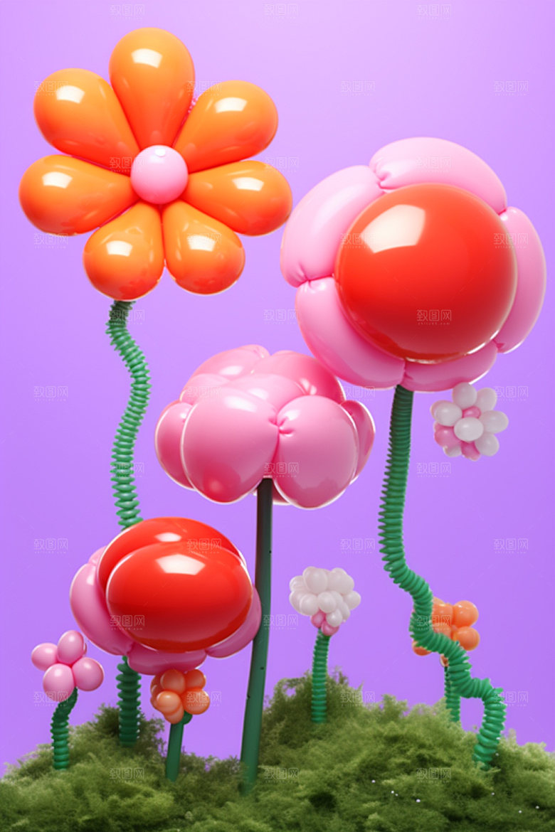 感恩节模型素材花卉花束矢量元素