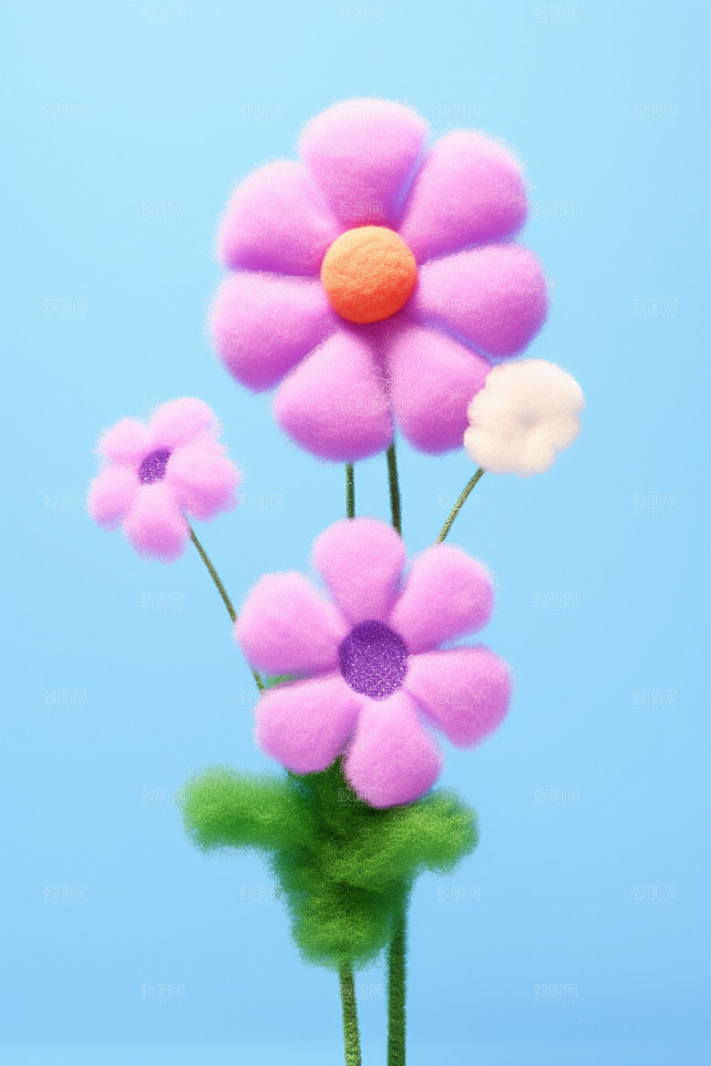 感恩节气球花朵花卉花束矢量元素