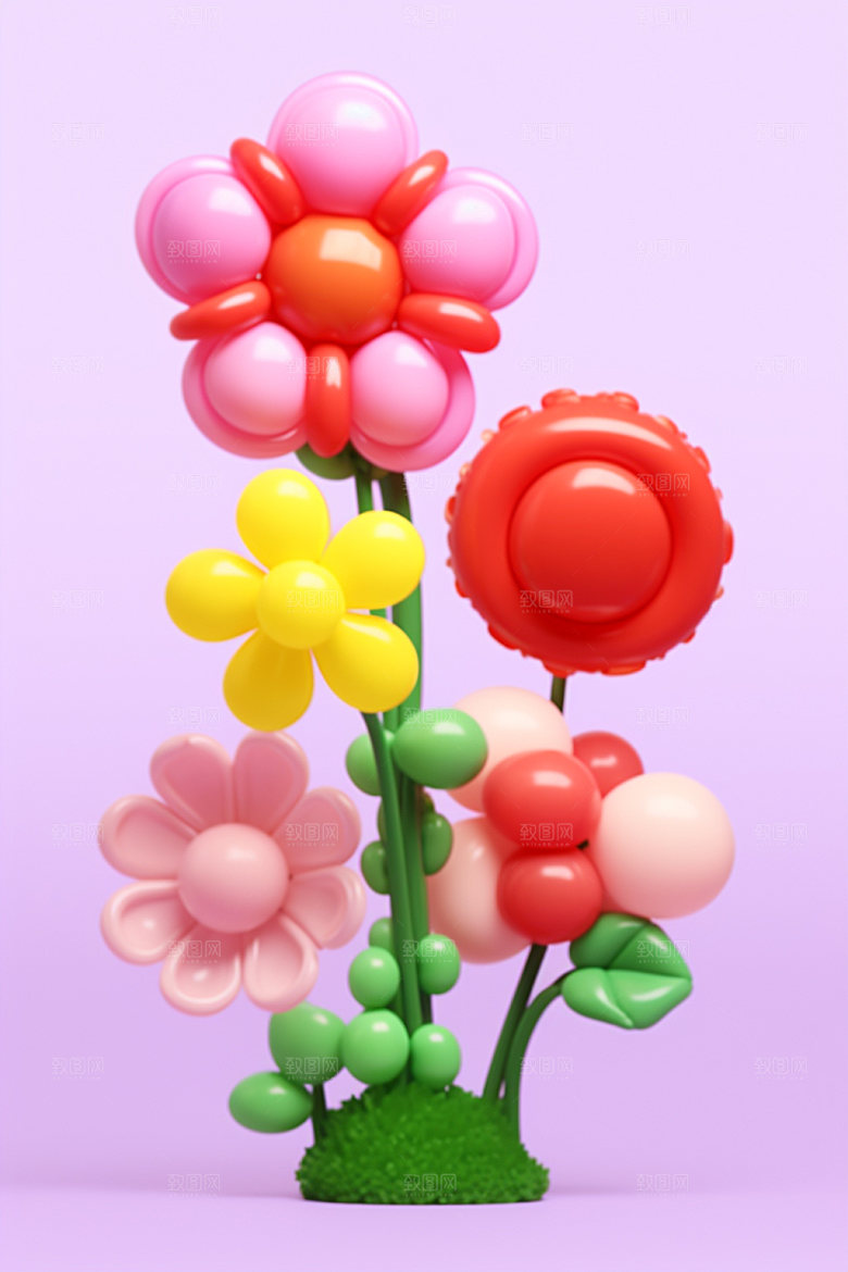 感恩节母亲节模型素材矢量元素