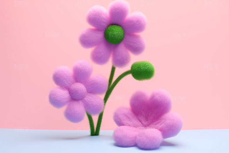 感恩节花卉花束模型素材矢量元素