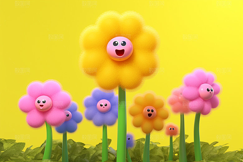 感恩节气球花朵可爱卡通矢量元素
