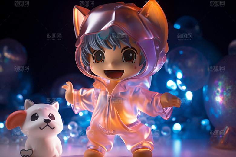 卡通人偶时尚3D模型