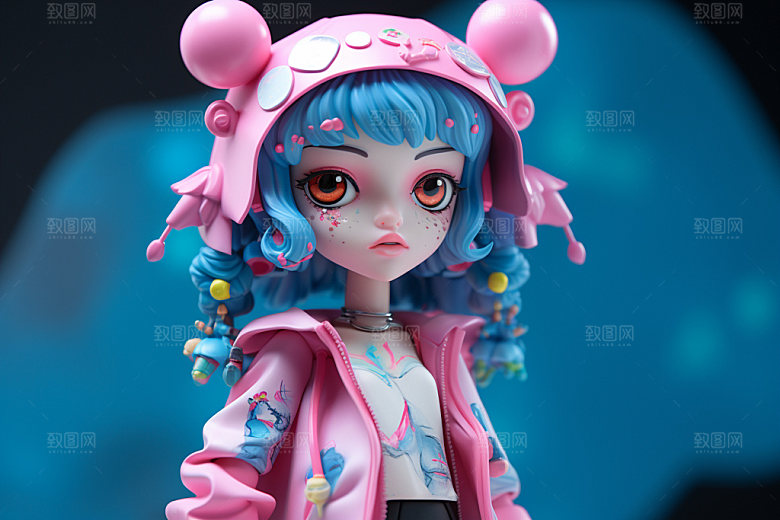 卡通人偶立体3D模型