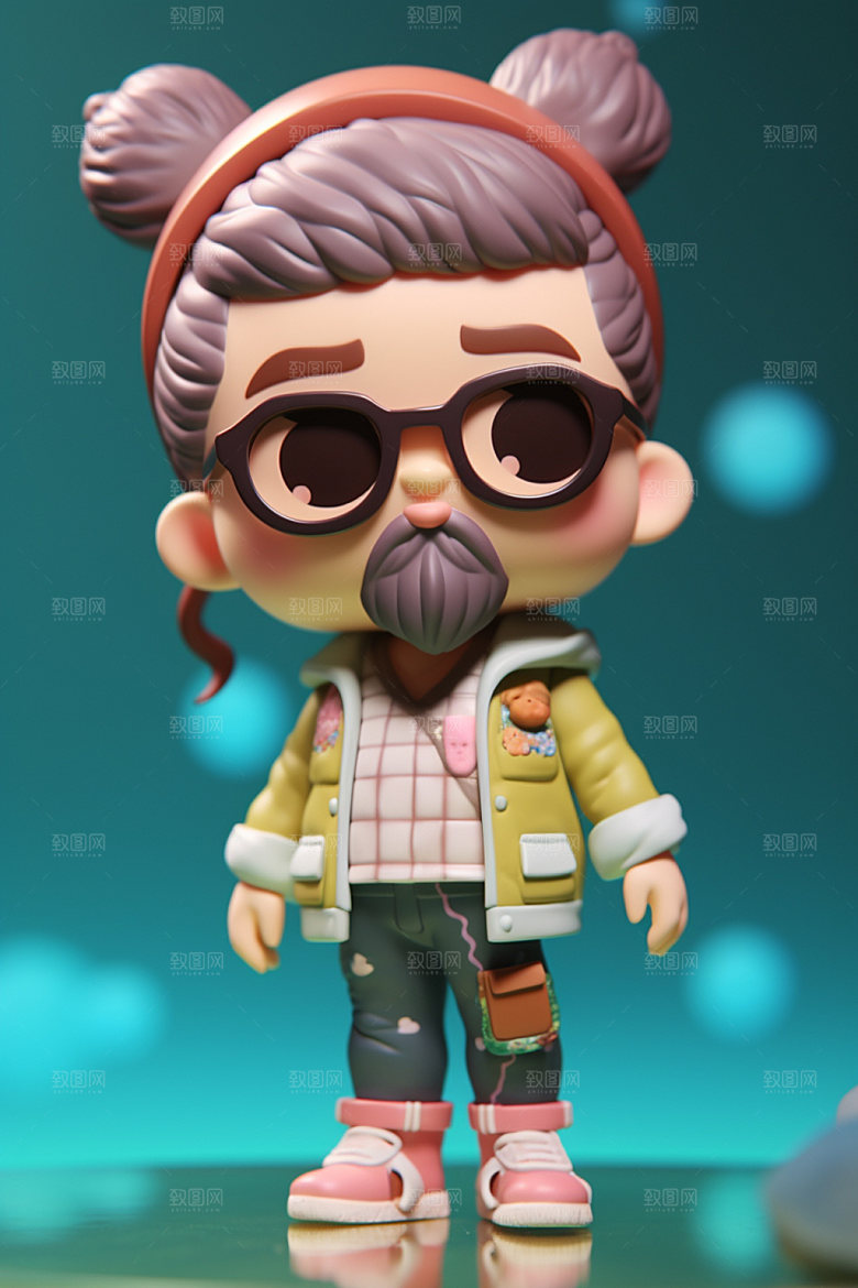 卡通人偶3D人物模型