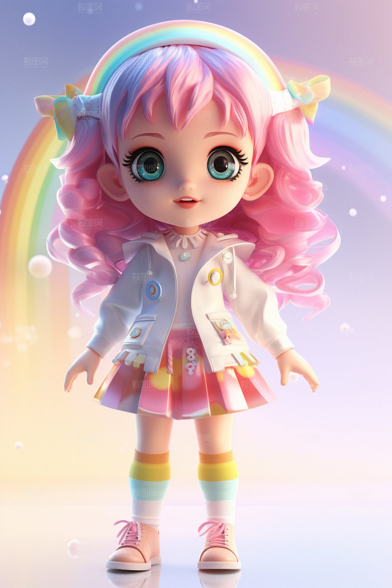 卡通人偶3D手办模型