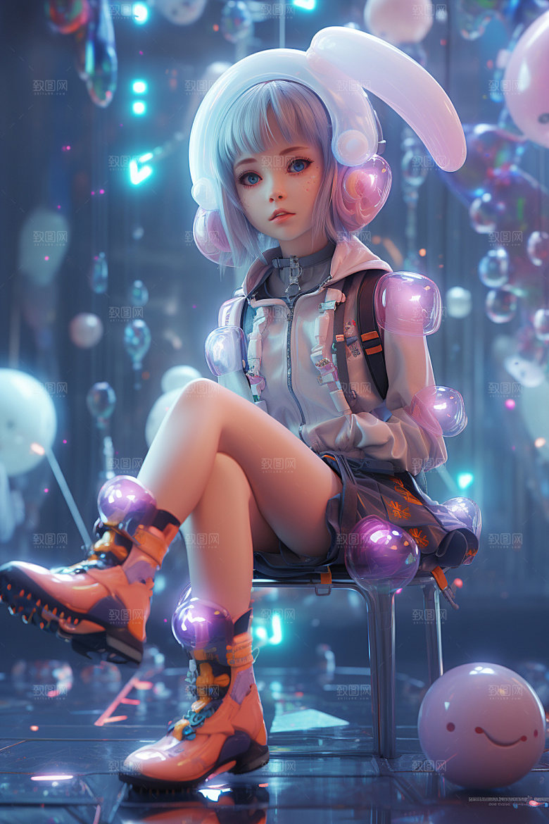 卡通人偶3D人物模型