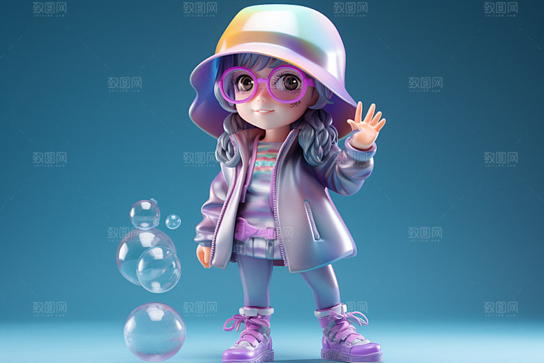 卡通人偶3D人物模型