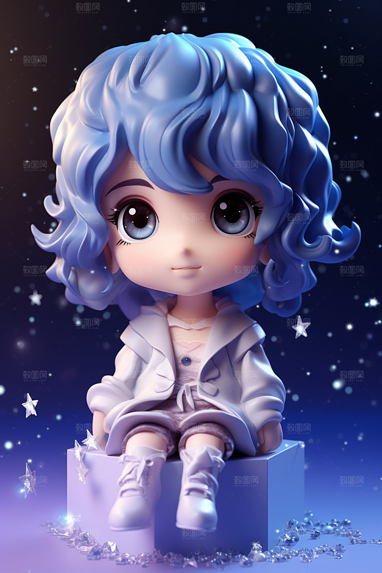 卡通人偶3D人物模型